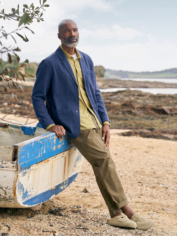 Seasalt Cornwall Light Blue Mens Tollgate Jacket - Image 2 of 6 Seasalt Cornwall Light Blue Mens Tollgate Jacket - Image 2 of 6