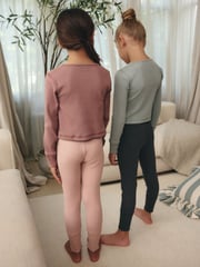 Pink/Grey 2 Pack Legging Pyjamas (7-16yrs) - Image 3 of 4