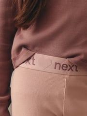 Pink/Grey 2 Pack Legging Pyjamas (7-16yrs) - Image 4 of 4