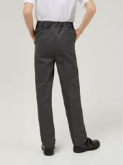 Trutex Boys Regular Leg Grey 2 Pack School Trousers - Image 2 of 5