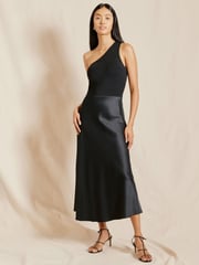 Albaray One Shoulder Black Dress - Image 4 of 5