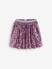Purple Sequin Pull On Skirt (3-16yrs) - Image 5 of 7