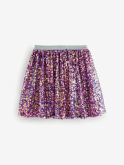 Purple Sequin Pull On Skirt (3-16yrs) - Image 6 of 7