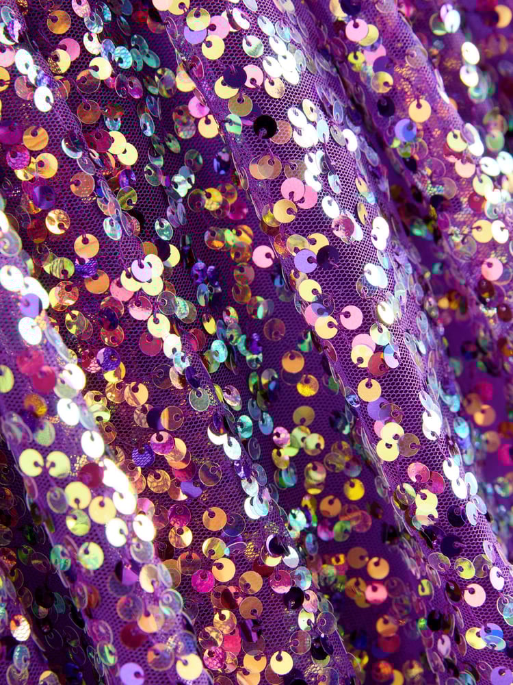 Purple Sequin Pull On Skirt (3-16yrs) - Image 7 of 7