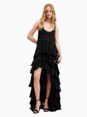 AllSaints Black Cavarly Maxi Dress - Image 3 of 7