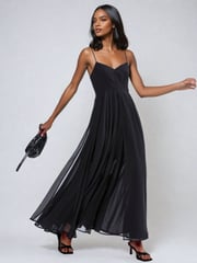 Religion Black Infamous Olsen Full Layer Maxi Dress - Image 3 of 5