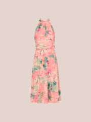 Adrianna Papell Pink Printed Midi Dress - Image 6 of 7