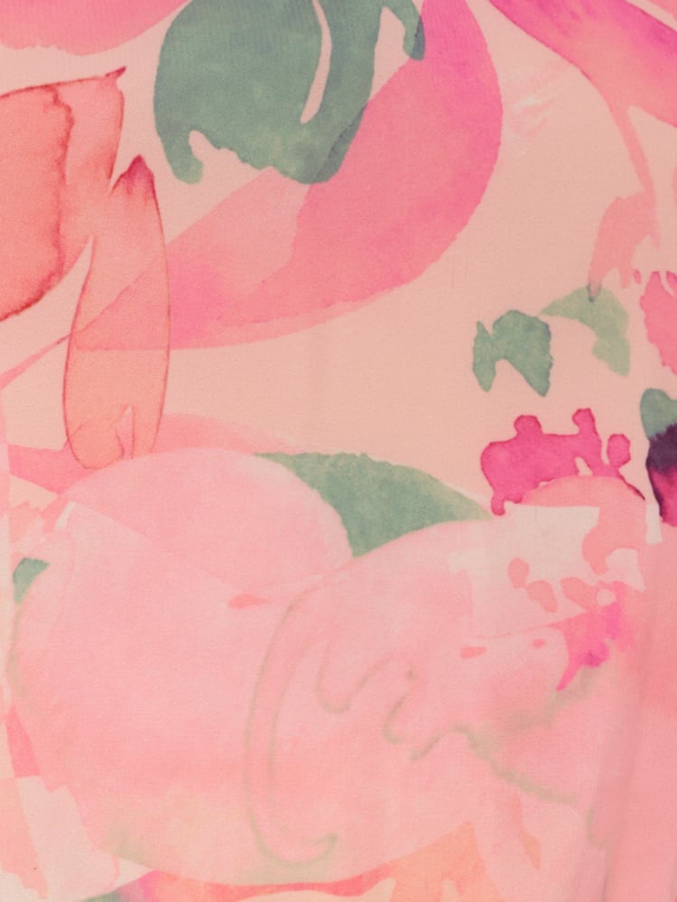 Adrianna Papell Pink Printed Midi Dress - Image 7 of 7