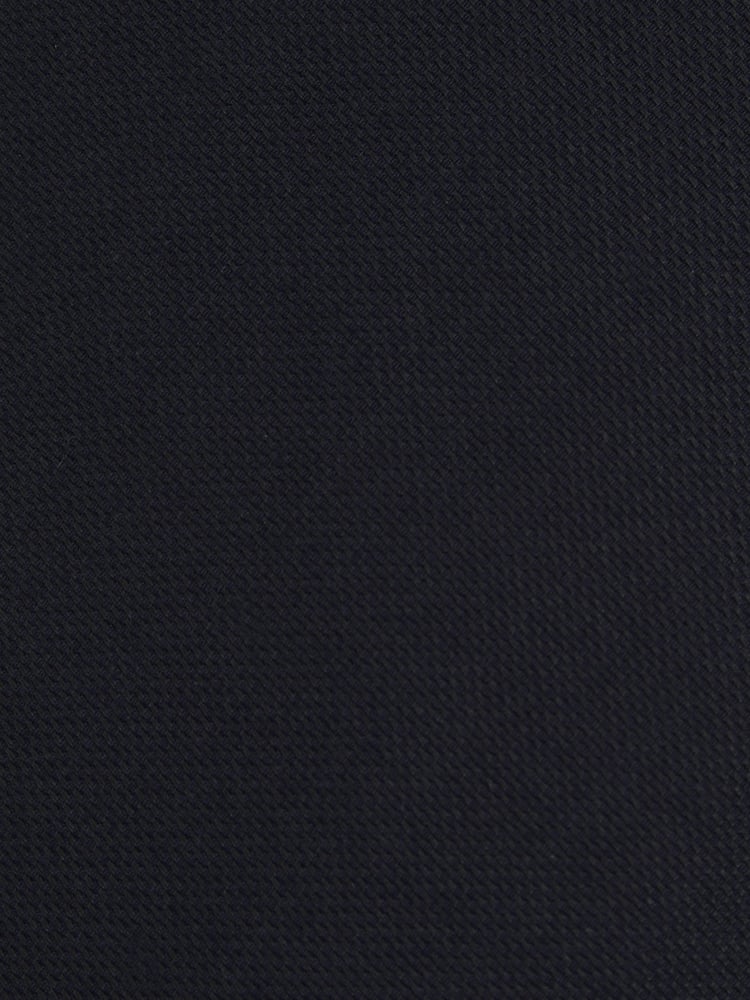Reiss Navy Baratti Plain Woven Tie with Silk and Wool - Image 4 of 4