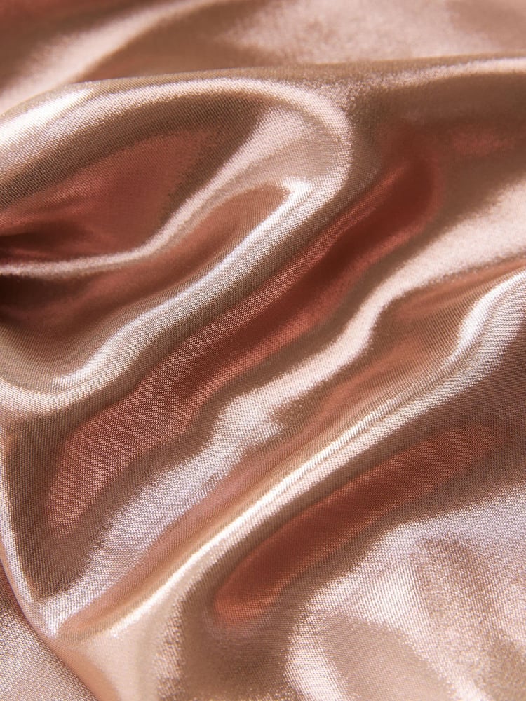 Rose Gold Rochelle Tie Back Slip Dress - Image 8 of 8