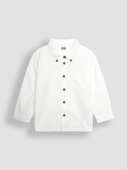 JoJo Maman Bébé Navy Tartan Waistcoat Shirt and Trousers Set - Image 6 of 12