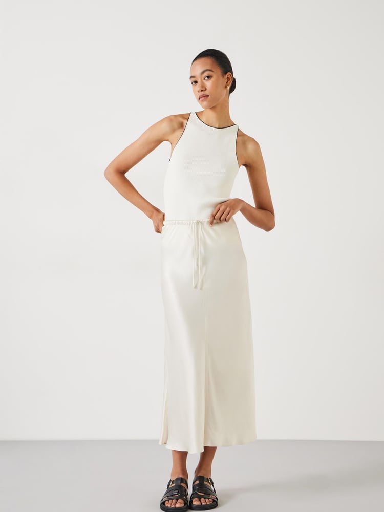 Hush Natural Indra Satin Maxi Skirts - Image 1 of 5