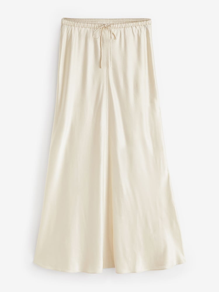 Hush Natural Indra Satin Maxi Skirts - Image 5 of 5