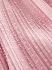 Pink Long Sleeve Mesh Dress (3mths-7yrs) - Image 8 of 8