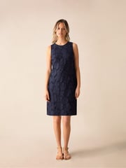 Ro&Zo Blue Lace Mini Shift Dress - Image 1 of 5