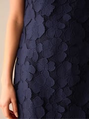 Ro&Zo Blue Lace Mini Shift Dress - Image 3 of 5