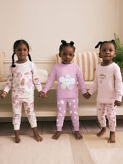 Lilac Purple Character Long Sleeve Snuggle Pyjamas 3 Pack (9mths-16yrs) - Image 3 of 13