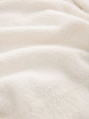 White Ecru Fluffy Off Shoulder Bardot Jumper - Image 7 of 9