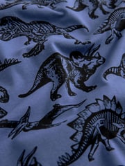 Olive Green/Blue/Purple Dinosaur 3 Pack 100% Cotton Long Sleeve Pyjamas (3-16yrs) - Image 11 of 11
