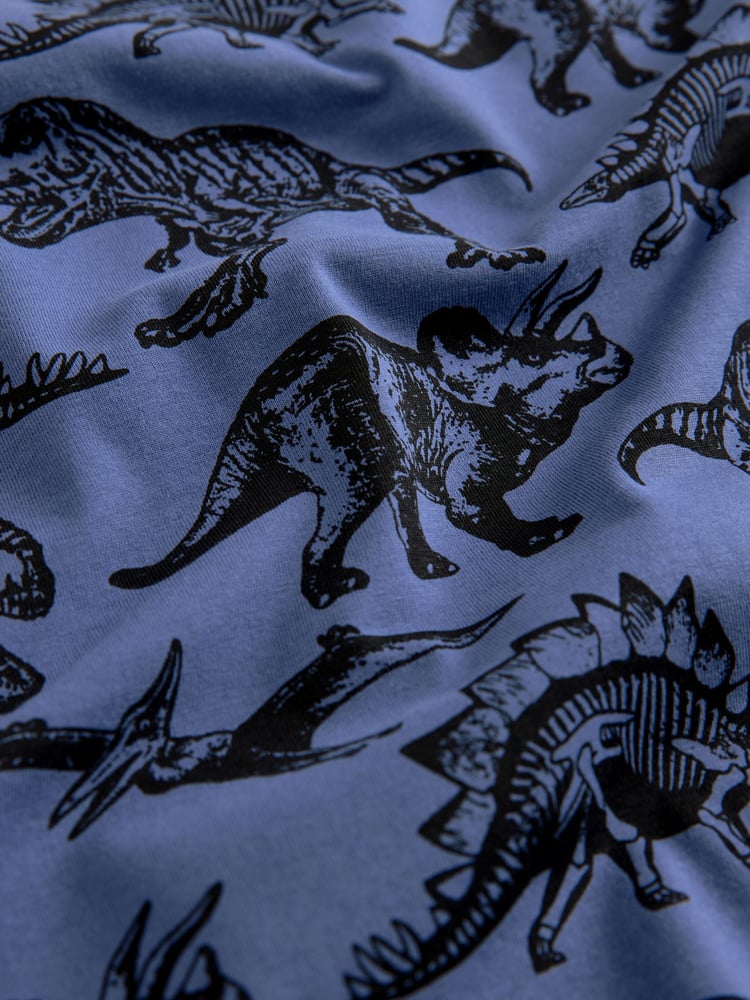 Olive Green/Blue/Purple Dinosaur 3 Pack 100% Cotton Long Sleeve Pyjamas (3-16yrs) - Image 11 of 11 Olive Green/Blue/Purple Dinosaur 3 Pack 100% Cotton Long Sleeve Pyjamas (3-16yrs) - Image 11 of 11