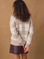 Neutral Christmas Tree Knitted Christmas Jumper - Image 4 of 8