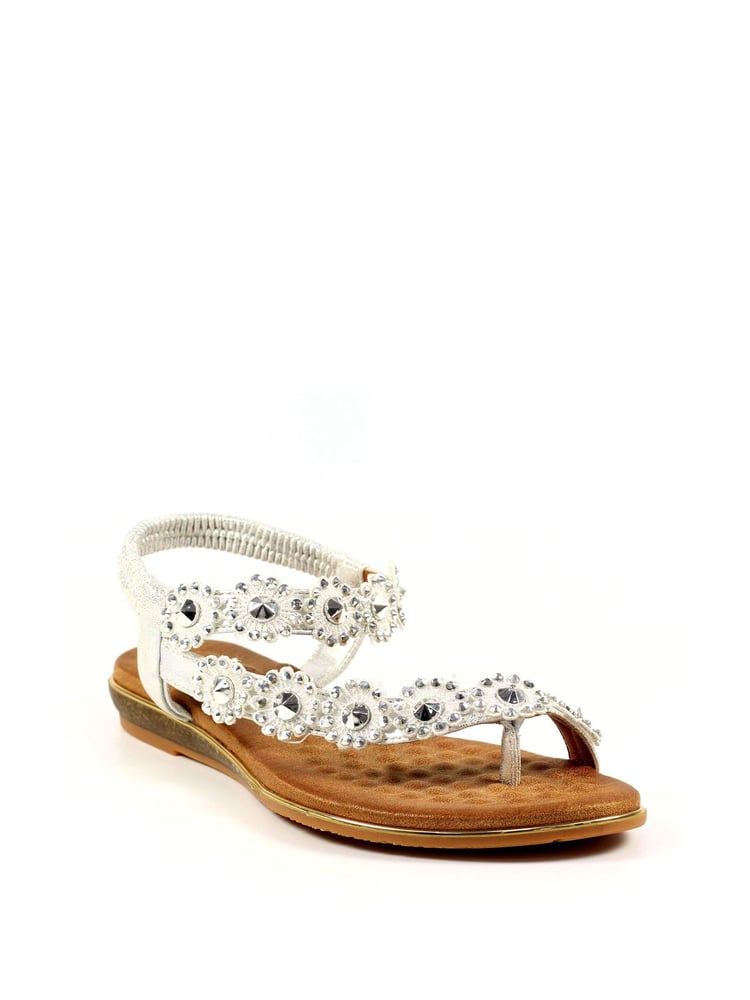 Lunar Charlotte II Floral Gemstone Sandals - Image 2 of 8