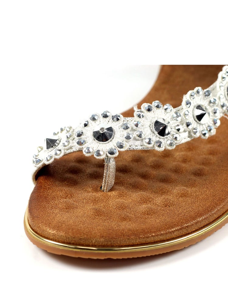 Lunar Charlotte II Floral Gemstone Sandals - Image 8 of 8