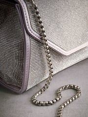 Silver Tabitha Simmons Stella Sparkle Handheld Bag - Image 11 of 18