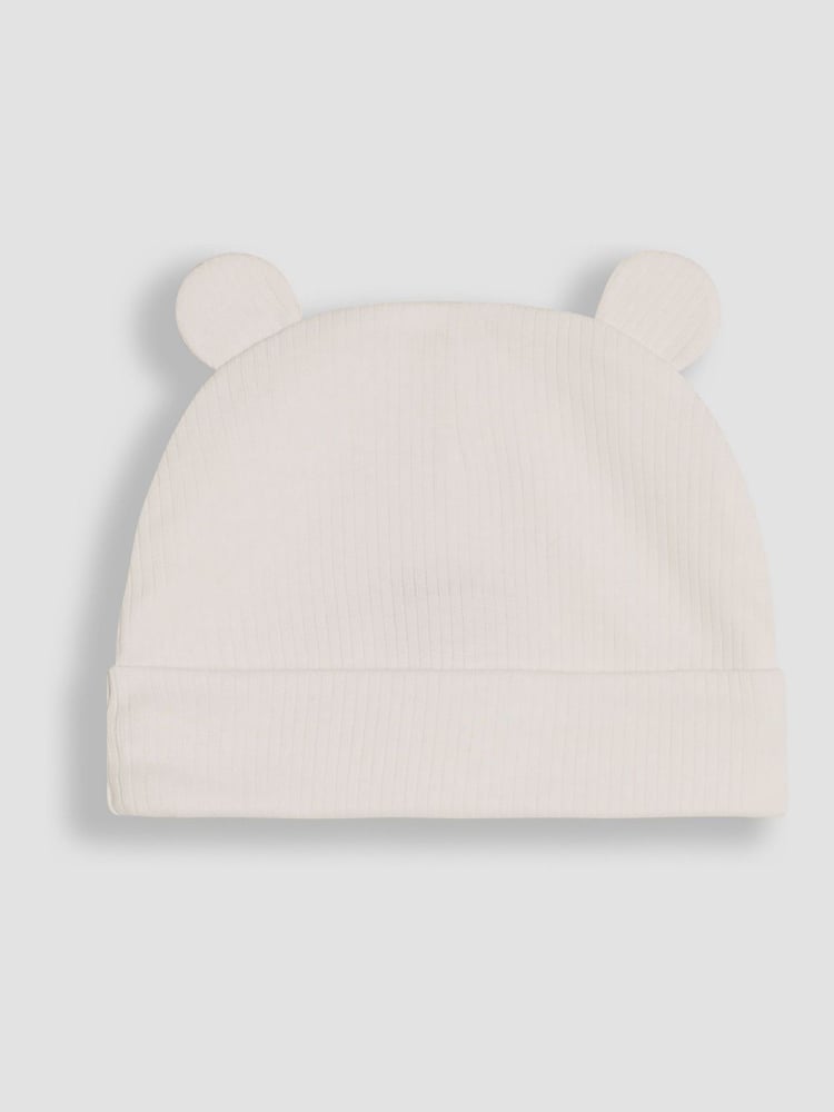 JoJo Maman Bébé Blue Rib 2-Pack Baby Hats - Image 3 of 3