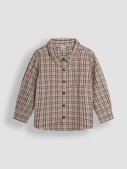 JoJo Maman Bébé Brown Tattersall Shirt - Image 1 of 3