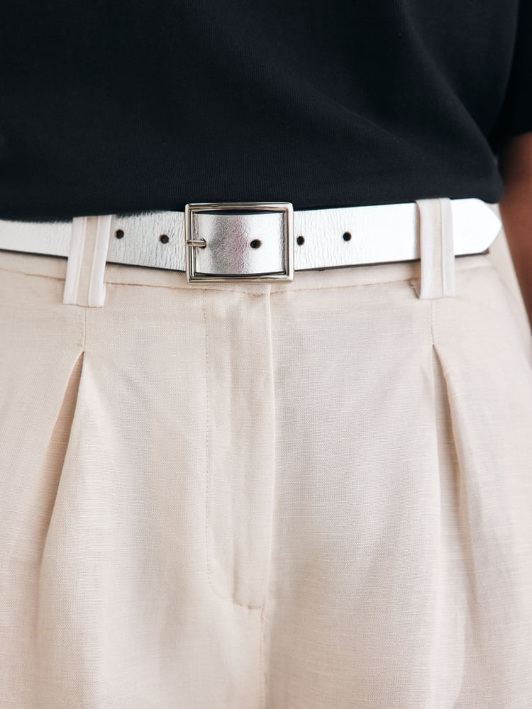 Black/Silver Regular Reversible Belt - Image 2 of 8