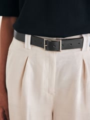 Black/Silver Regular Reversible Belt - Image 3 of 8