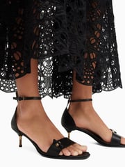 AllSaints Black Gloria Sandals - Image 1 of 7