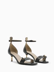 AllSaints Black Gloria Sandals - Image 4 of 7