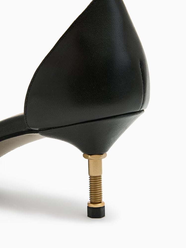 AllSaints Black Gloria Sandals - Image 7 of 7
