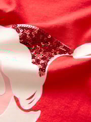 Red Christmas Short Sleeve 100% Cotton T-Shirt - Image 6 of 7