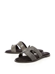 Moda in Pelle Ormay H-Strap Embellished Sliders - Image 3 of 6