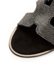 Moda in Pelle Ormay H-Strap Embellished Sliders - Image 6 of 6