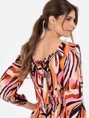 Lovedrobe Pink Wrap Front Maxi Dress With Elasticated Waist Detail - Image 4 of 5