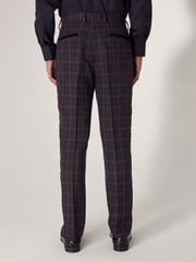 Black/Red Edit Metallic Check Trousers - Image 4 of 5