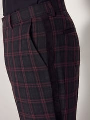 Black/Red Edit Metallic Check Trousers - Image 5 of 5