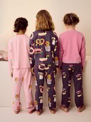 Charcoal Grey Jogger Pyjamas 3 Pack (3-16yrs) - Image 2 of 13