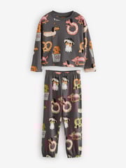 Charcoal Grey Jogger Pyjamas 3 Pack (3-16yrs) - Image 7 of 13