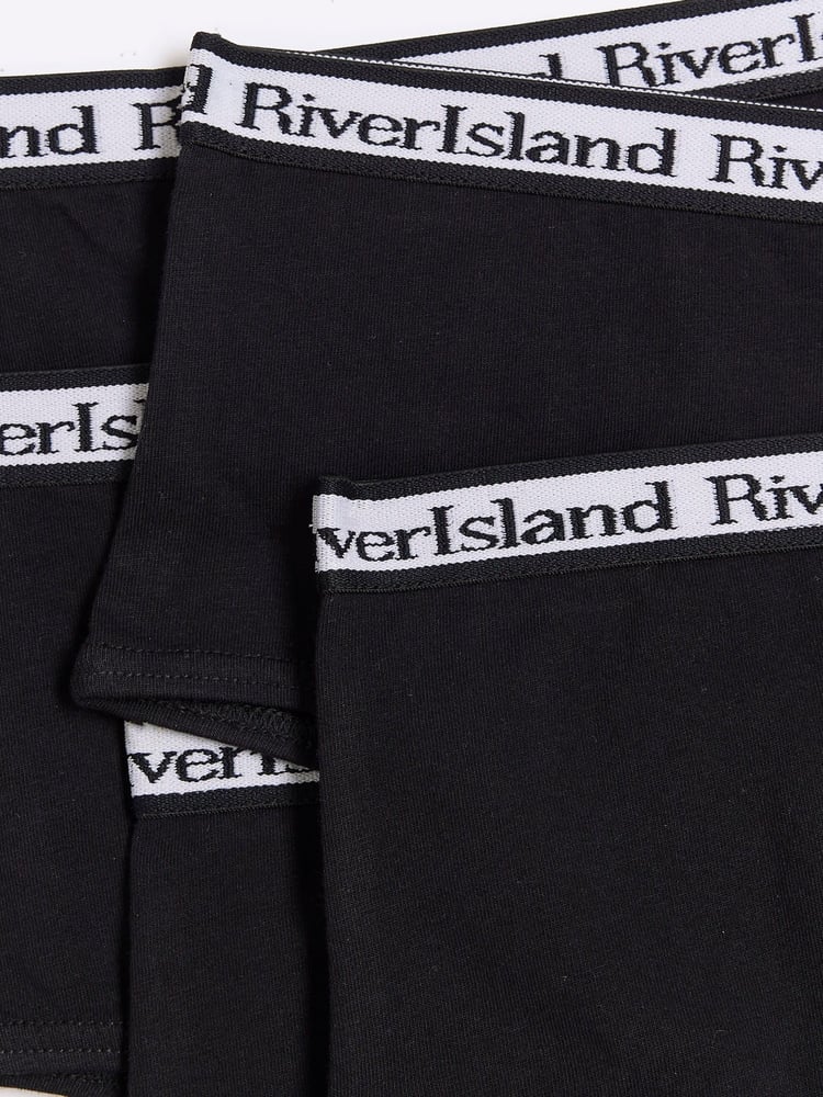 River Island Black Girls Hipster 100% Cotton Briefs 5 Pack - Image 2 of 3