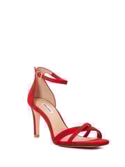 Dune London Red Madrina Cross Vamp Heeled Sandals - Image 3 of 5