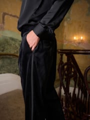 Black EDIT Wide Leg Tuxedo Trousers - Image 5 of 6