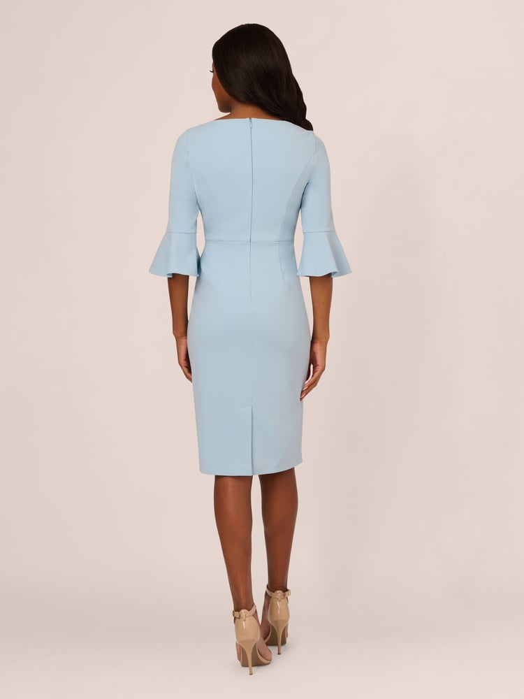 Adrianna Papell Blue Bell Sleeve Tie Front Dress - Image 2 of 7