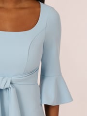 Adrianna Papell Blue Bell Sleeve Tie Front Dress - Image 4 of 7