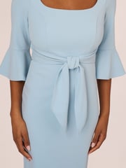 Adrianna Papell Blue Bell Sleeve Tie Front Dress - Image 5 of 7