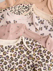 Neutral 5 Pack Baby 100% Cotton Bodysuits 5 Pack - Image 10 of 12